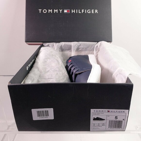 Tommy Hilfiger Iconic Court Sneaker TH100015C Navy - Picture 9 of 9